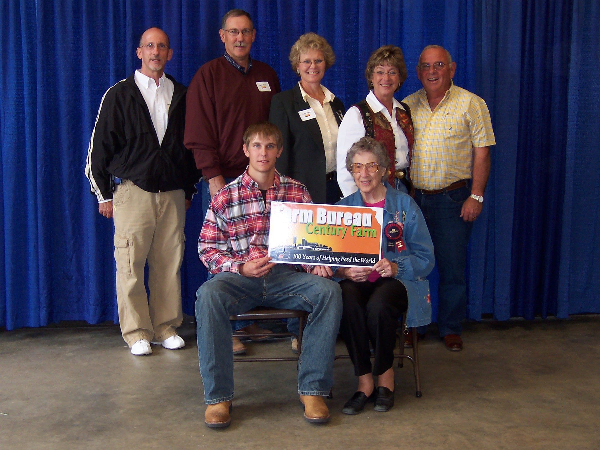 Standing: Darrel Boyd, Calvin & Carla Boyd, Linda 'Boyd' & Robert Mease. Sitting: Chris Boyd, Edna Boyd
